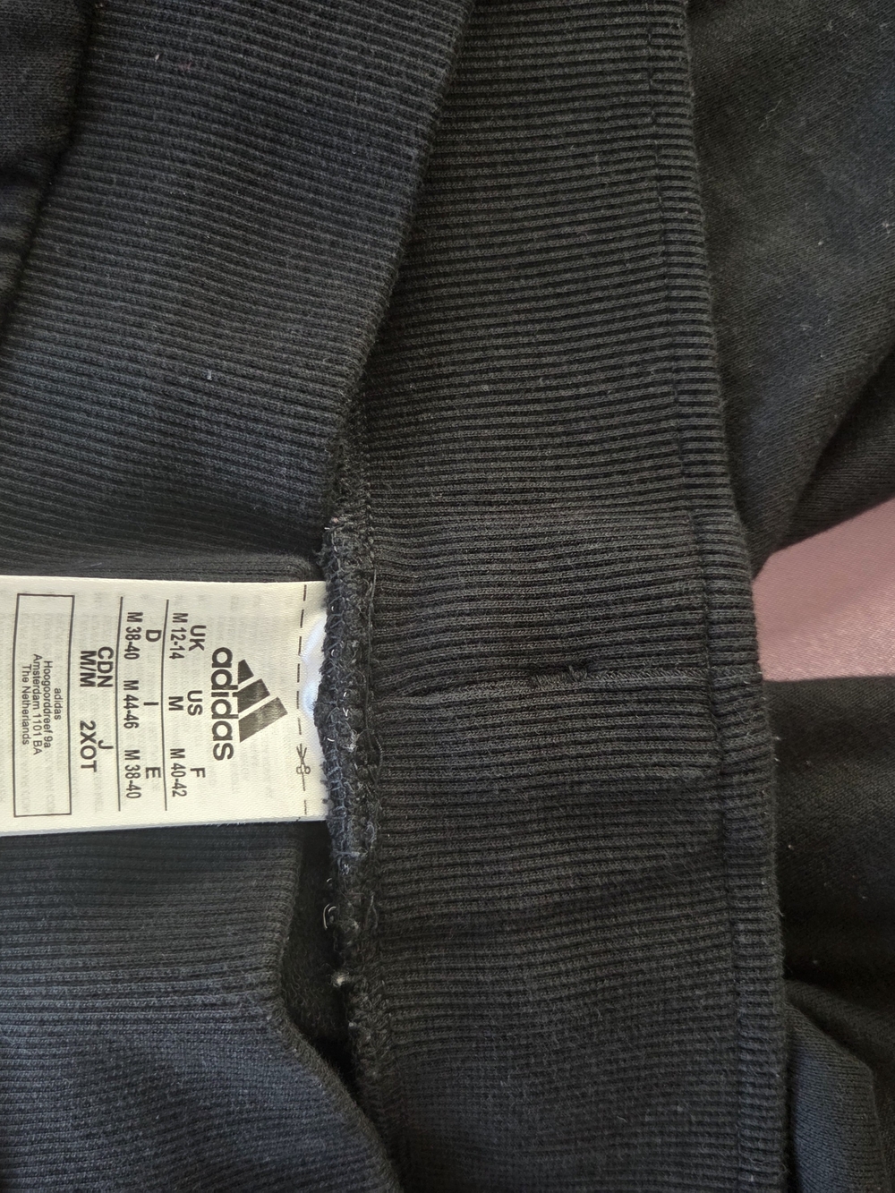 Adidas Women's Black Track Pants with Multicolor Side Stripes Size M - Picture 4 of 4